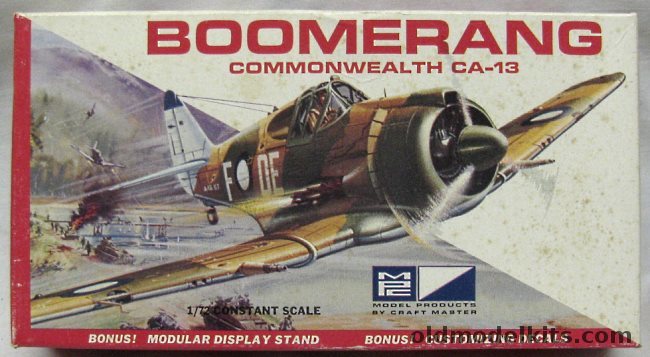 MPC 1/72 Commonwealth CA-13 Boomerang RAAF, 5008-50 plastic model kit